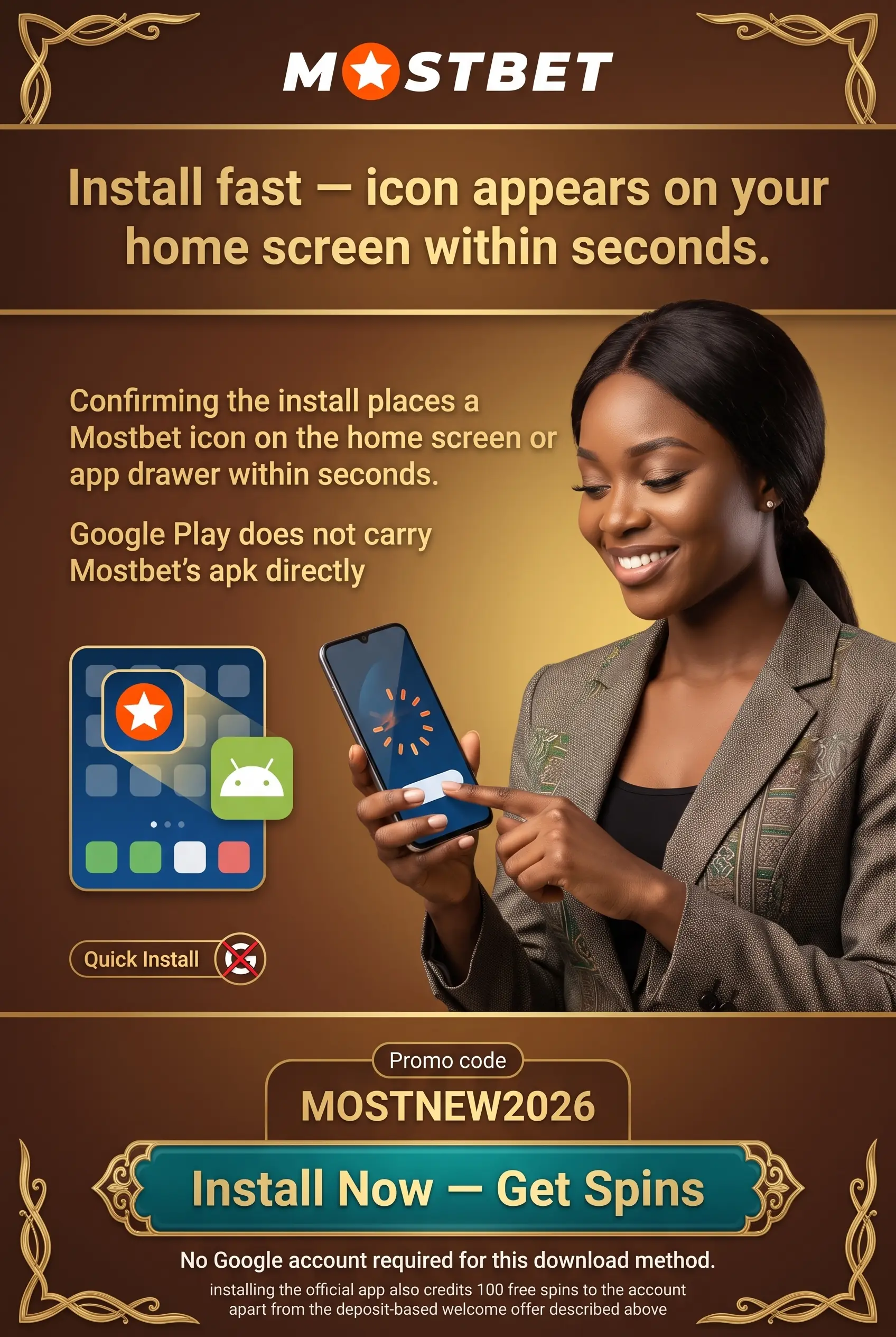 Installing the Mostbet apk on Android