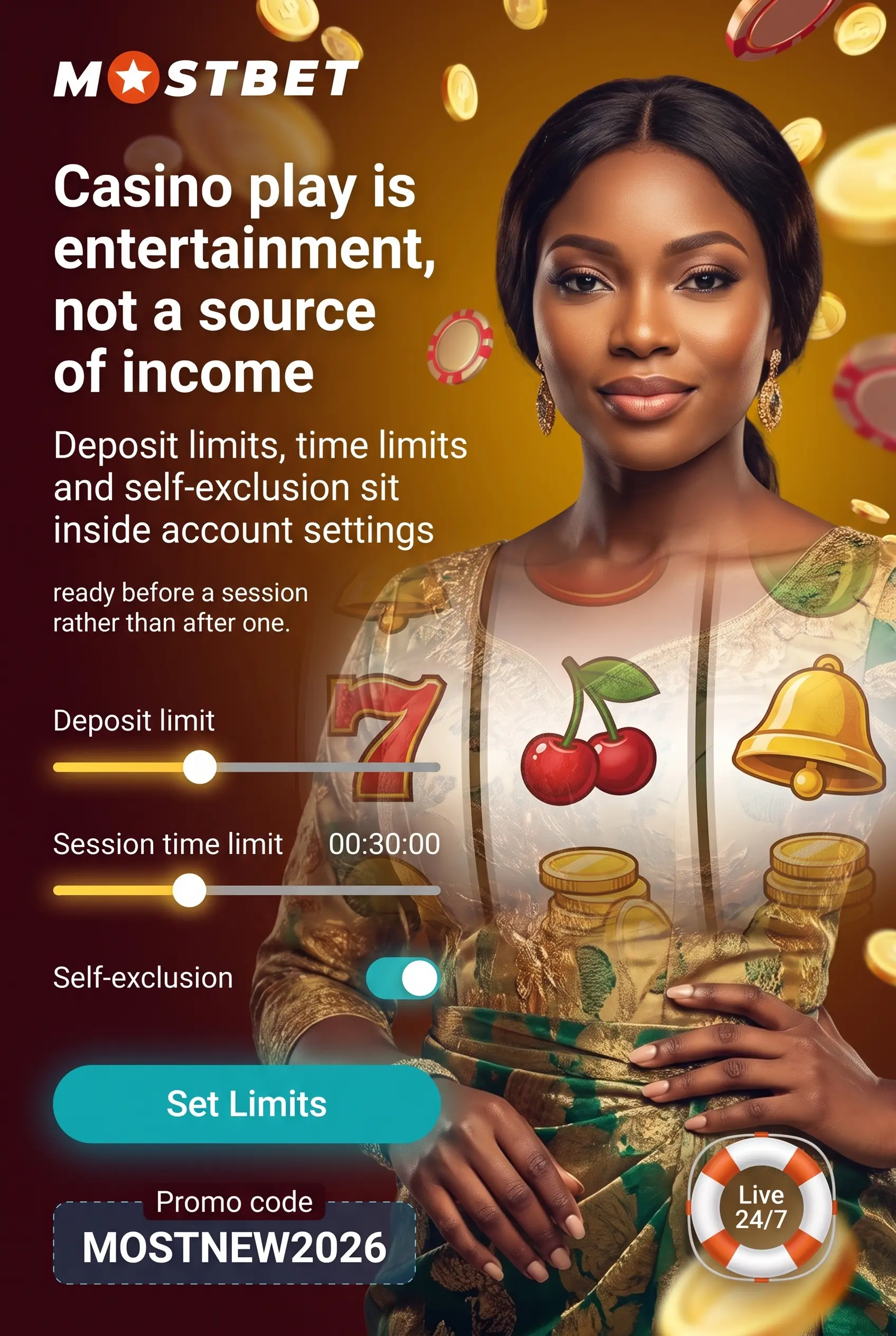 Responsible gambling tools and support